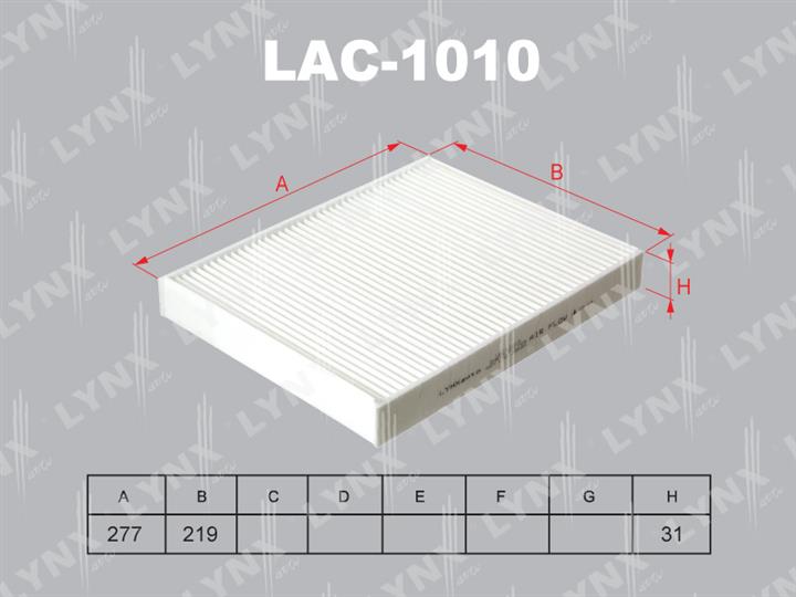 LYNXauto LAC-1010 Фільтр салону LAC1010: Купити у Польщі - Добра ціна на 2407.PL!