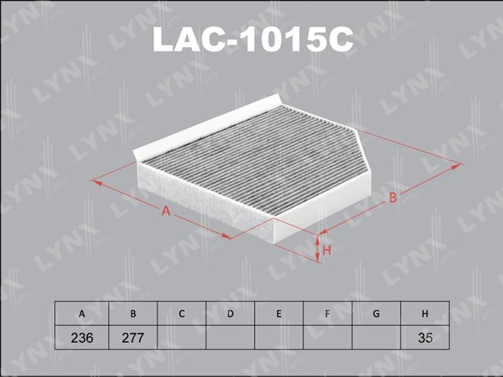 LYNXauto LAC-1015C Фільтр салону з активованим вугіллям LAC1015C: Приваблива ціна - Купити у Польщі на 2407.PL!