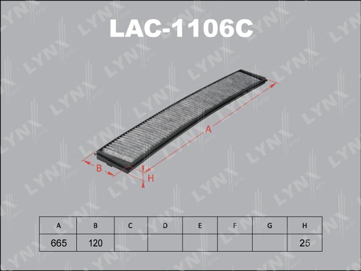 LYNXauto LAC-1106C Фильтр салона с активированным углем LAC1106C: Отличная цена - Купить в Польше на 2407.PL!
