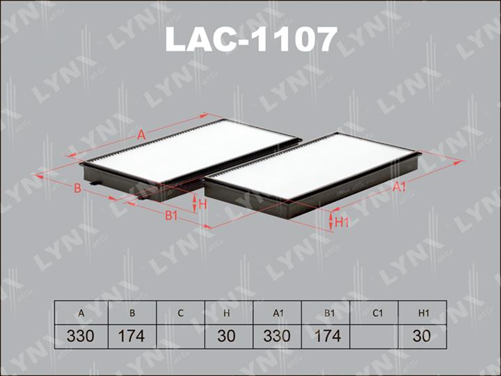 LYNXauto LAC-1107 Filter, Innenraumluft LAC1107: Kaufen Sie zu einem guten Preis in Polen bei 2407.PL!