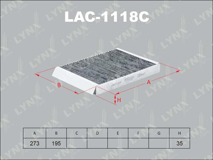 LYNXauto LAC-1118C Фильтр салона с активированным углем LAC1118C: Отличная цена - Купить в Польше на 2407.PL!