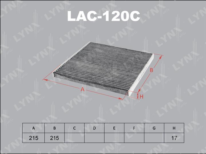 LYNXauto LAC-120C Filter, interior air LAC120C: Buy near me in Poland at 2407.PL - Good price!