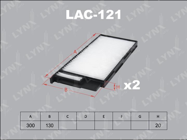 LYNXauto LAC-121 Filter, Innenraumluft LAC121: Kaufen Sie zu einem guten Preis in Polen bei 2407.PL!