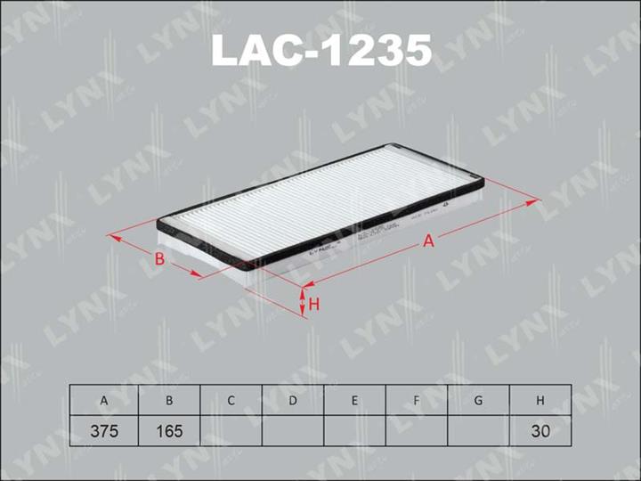 LYNXauto LAC-1235 Filter, Innenraumluft LAC1235: Kaufen Sie zu einem guten Preis in Polen bei 2407.PL!