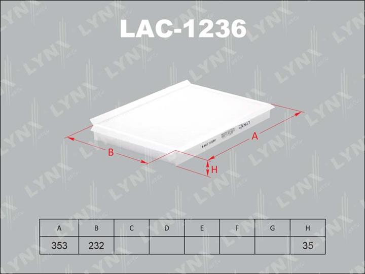 LYNXauto LAC-1236 Фильтр салона LAC1236: Отличная цена - Купить в Польше на 2407.PL!