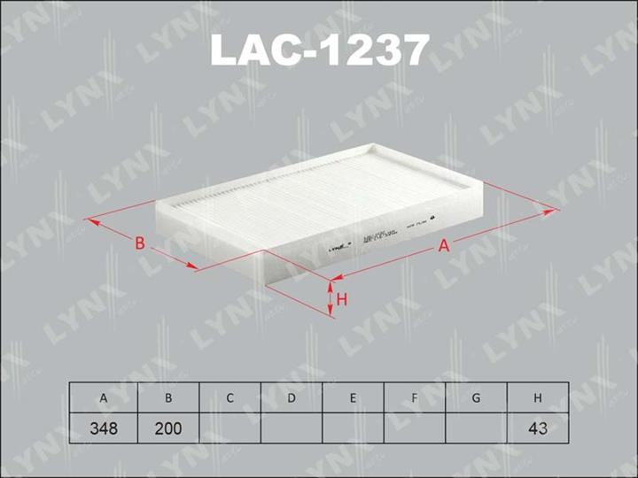 LYNXauto LAC-1237 Фильтр салона LAC1237: Отличная цена - Купить в Польше на 2407.PL!