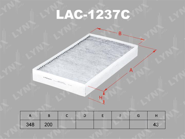 LYNXauto LAC-1237C Aktivkohle-Kabinenfilter LAC1237C: Kaufen Sie zu einem guten Preis in Polen bei 2407.PL!
