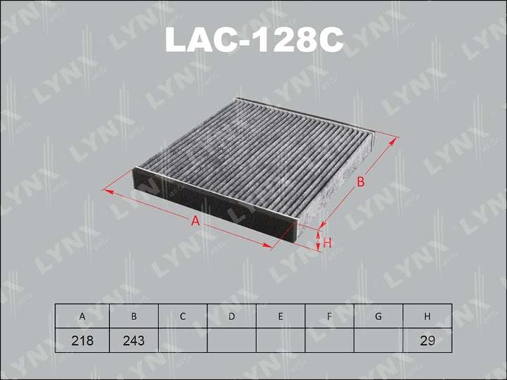 LYNXauto LAC-128C Фильтр салона с активированным углем LAC128C: Отличная цена - Купить в Польше на 2407.PL!