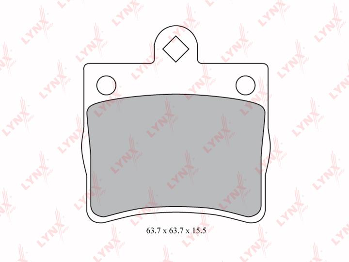 LYNXauto BD-5313 Brake Pad Set, disc brake BD5313: Buy near me in Poland at 2407.PL - Good price!