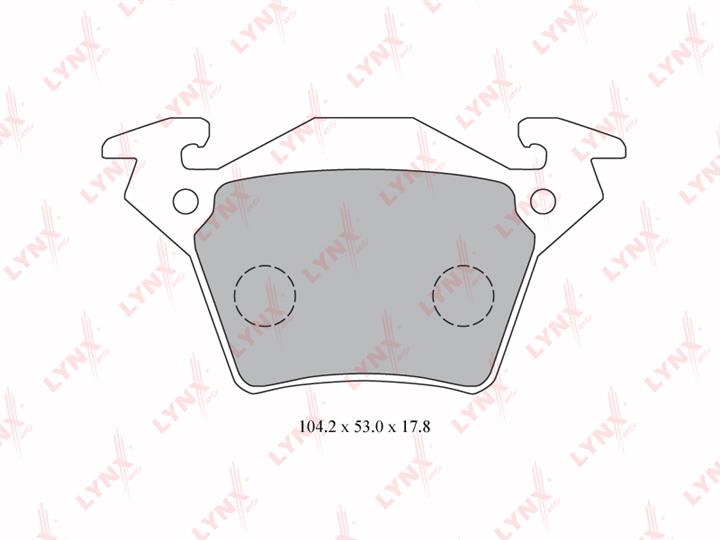 LYNXauto BD-5347 Brake Pad Set, disc brake BD5347: Buy near me in Poland at 2407.PL - Good price!