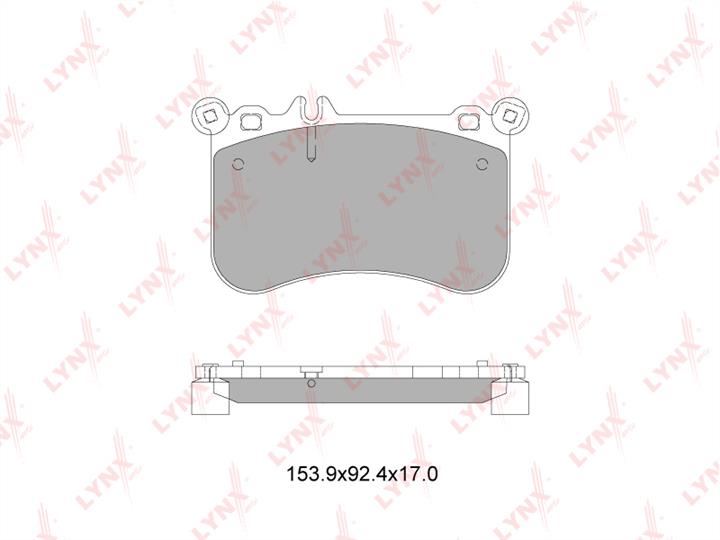 LYNXauto BD-5355 Brake Pad Set, disc brake BD5355: Buy near me in Poland at 2407.PL - Good price!