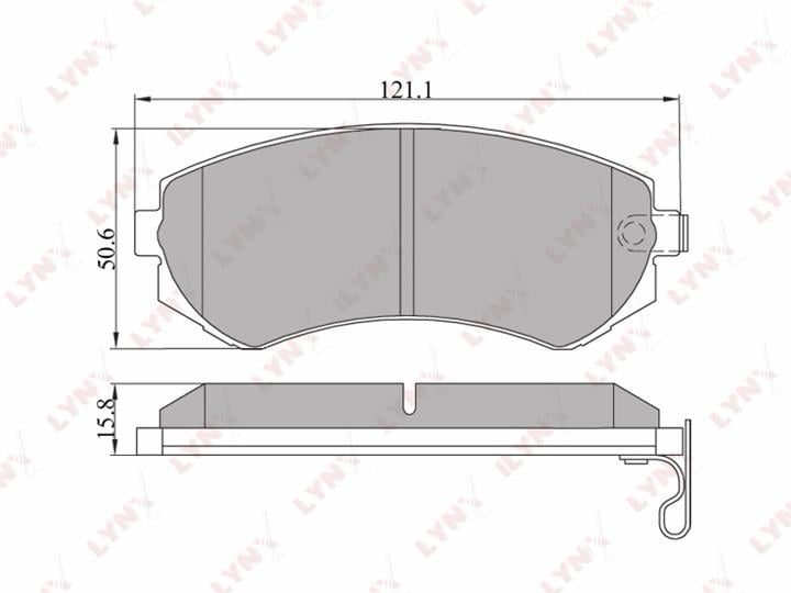 LYNXauto BD-5710 Brake Pad Set, disc brake BD5710: Buy near me in Poland at 2407.PL - Good price!