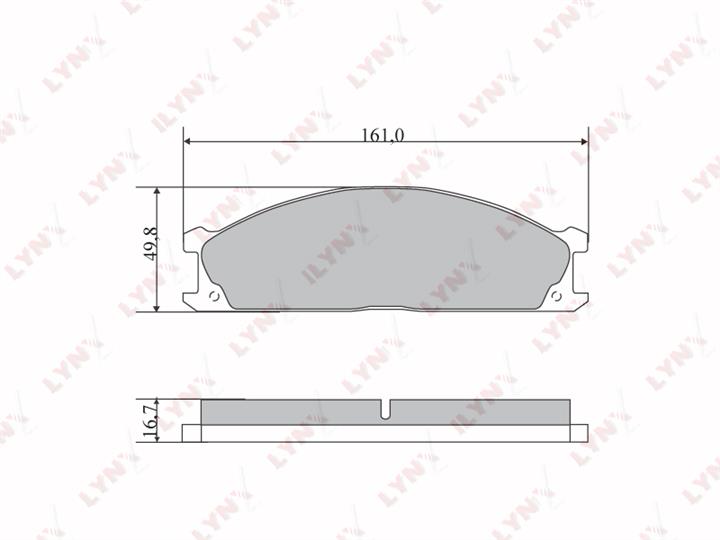 LYNXauto BD-5733 Klocki hamulcowe, zestaw BD5733: Dobra cena w Polsce na 2407.PL - Kup Teraz!