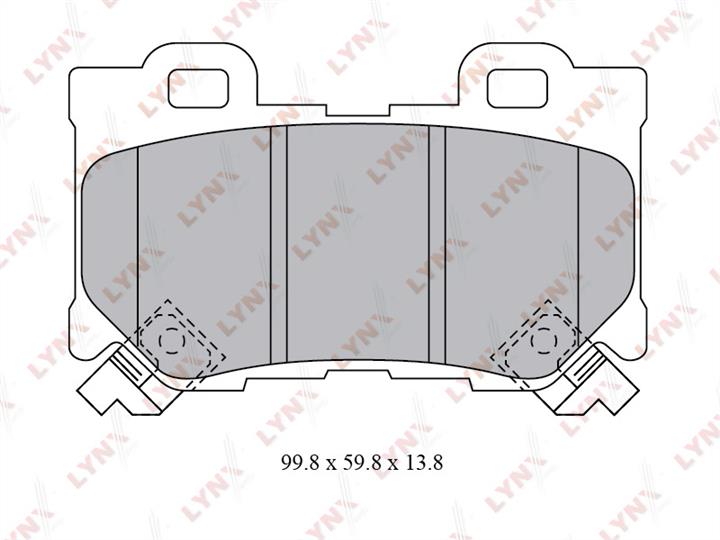 LYNXauto BD-5743 Brake Pad Set, disc brake BD5743: Buy near me in Poland at 2407.PL - Good price!