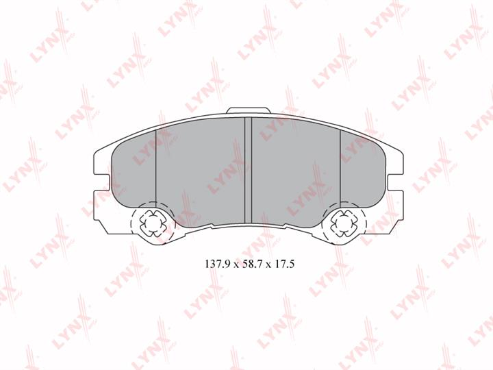 LYNXauto BD-5919 Brake Pad Set, disc brake BD5919: Buy near me at 2407.PL in Poland at an Affordable price!