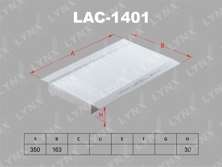 LYNXauto LAC-1401 Filter, Innenraumluft LAC1401: Kaufen Sie zu einem guten Preis in Polen bei 2407.PL!