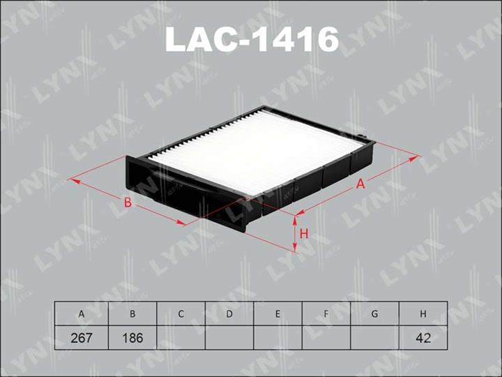 LYNXauto LAC-1416 Filter, Innenraumluft LAC1416: Kaufen Sie zu einem guten Preis in Polen bei 2407.PL!