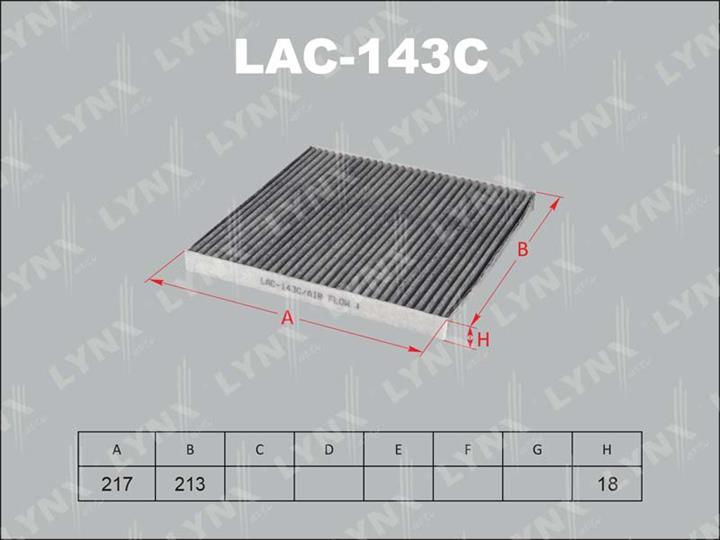 LYNXauto LAC-143C Activated Carbon Cabin Filter LAC143C: Buy near me in Poland at 2407.PL - Good price!