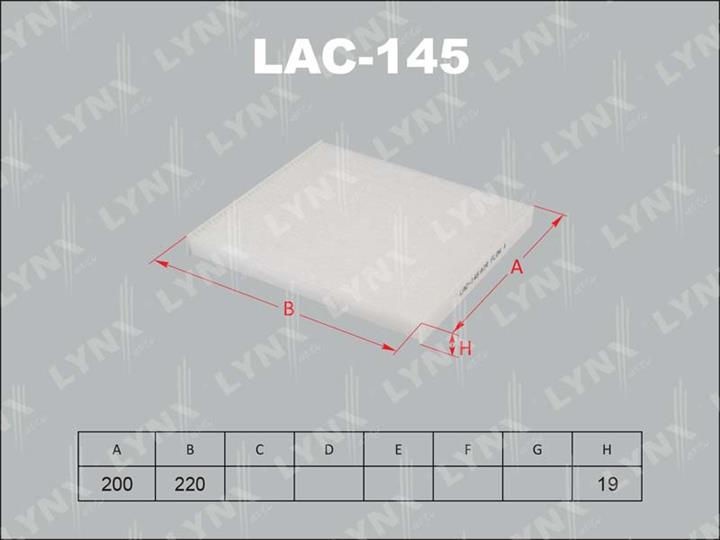 LYNXauto LAC-145 Filter, Innenraumluft LAC145: Kaufen Sie zu einem guten Preis in Polen bei 2407.PL!