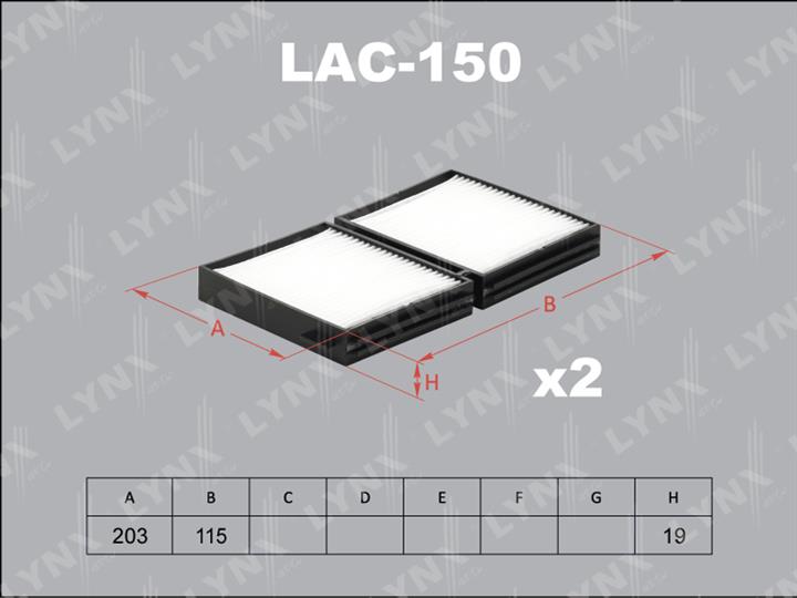 LYNXauto LAC-150 Filter, Innenraumluft LAC150: Kaufen Sie zu einem guten Preis in Polen bei 2407.PL!