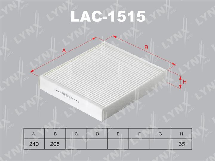 LYNXauto LAC-1515 Filter, Innenraumluft LAC1515: Kaufen Sie zu einem guten Preis in Polen bei 2407.PL!