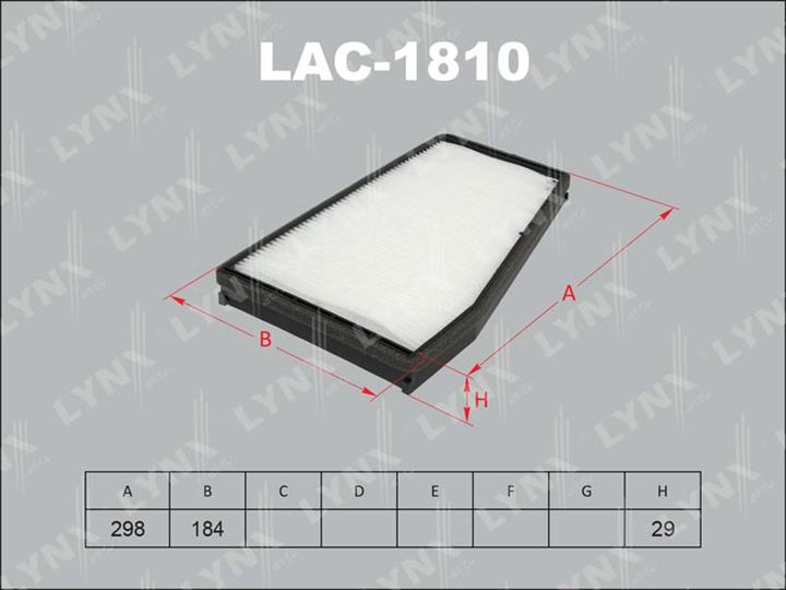 LYNXauto LAC-1810 Filter, Innenraumluft LAC1810: Kaufen Sie zu einem guten Preis in Polen bei 2407.PL!
