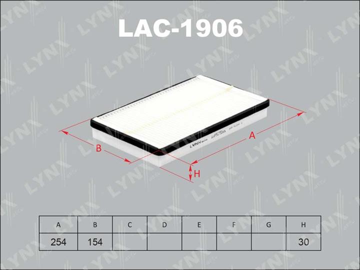LYNXauto LAC-1906 Filter, Innenraumluft LAC1906: Kaufen Sie zu einem guten Preis in Polen bei 2407.PL!