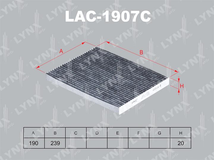 LYNXauto LAC-1907C Aktivkohle-Kabinenfilter LAC1907C: Kaufen Sie zu einem guten Preis in Polen bei 2407.PL!
