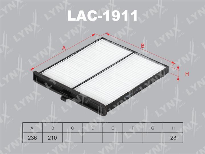 LYNXauto LAC-1911 Filter, Innenraumluft LAC1911: Bestellen Sie in Polen zu einem guten Preis bei 2407.PL!