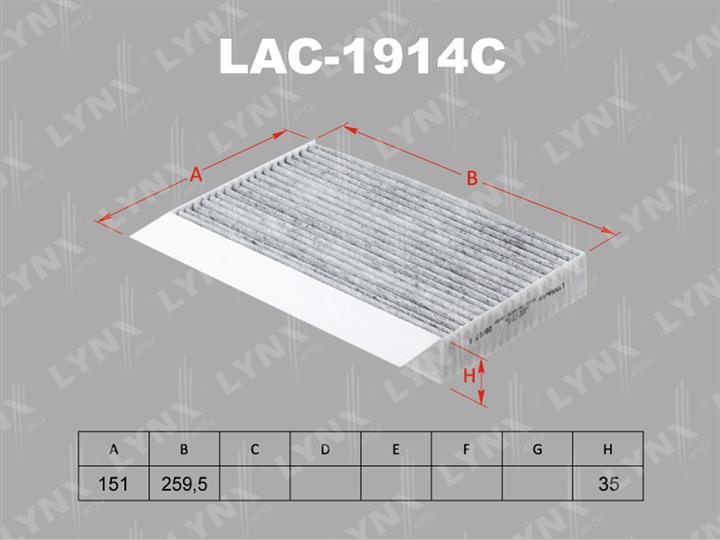 LYNXauto LAC-1914C Filter, Innenraumluft LAC1914C: Kaufen Sie zu einem guten Preis in Polen bei 2407.PL!
