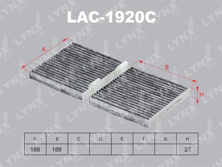 LYNXauto LAC-1920C Filter, Innenraumluft LAC1920C: Kaufen Sie zu einem guten Preis in Polen bei 2407.PL!