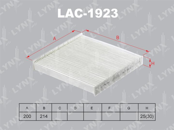 LYNXauto LAC-1923 Filter, Innenraumluft LAC1923: Kaufen Sie zu einem guten Preis in Polen bei 2407.PL!