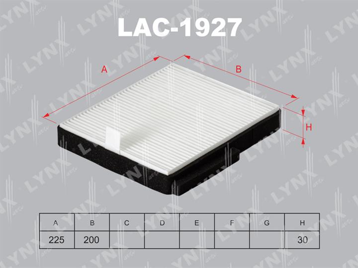 LYNXauto LAC-1927 Filter, Innenraumluft LAC1927: Kaufen Sie zu einem guten Preis in Polen bei 2407.PL!