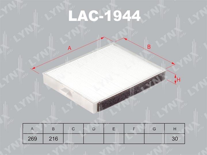 LYNXauto LAC-1944 Filter, Innenraumluft LAC1944: Kaufen Sie zu einem guten Preis in Polen bei 2407.PL!