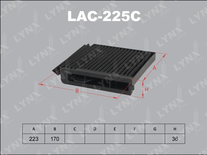 LYNXauto LAC-225C Aktivkohle-Kabinenfilter LAC225C: Kaufen Sie zu einem guten Preis in Polen bei 2407.PL!
