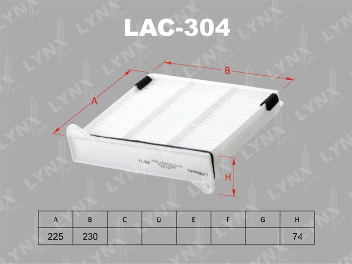 LYNXauto LAC-304 Filter, interior air LAC304: Buy near me in Poland at 2407.PL - Good price!
