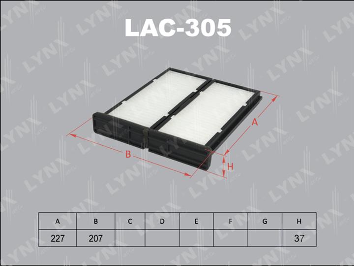 LYNXauto LAC-305 Filter, Innenraumluft LAC305: Kaufen Sie zu einem guten Preis in Polen bei 2407.PL!