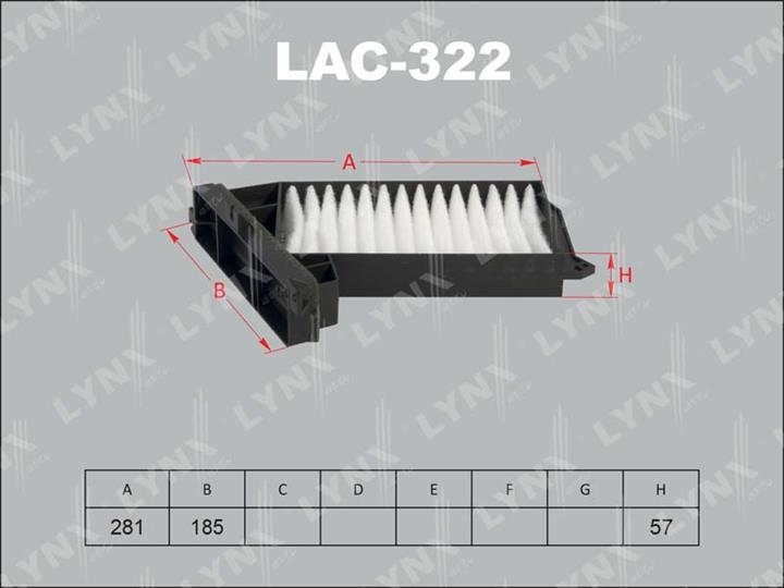 LYNXauto LAC-322 Filter, Innenraumluft LAC322: Kaufen Sie zu einem guten Preis in Polen bei 2407.PL!