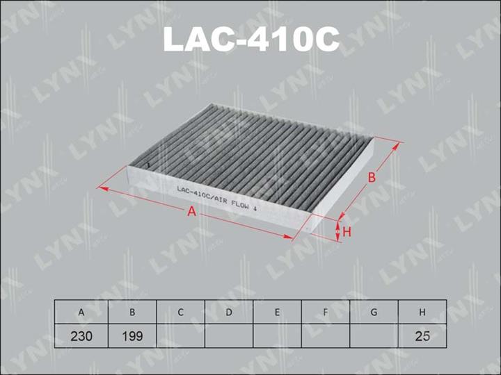 LYNXauto LAC-410C Фільтр салону з активованим вугіллям LAC410C: Купити у Польщі - Добра ціна на 2407.PL!