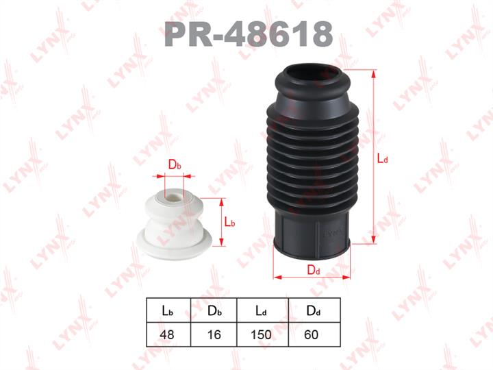 LYNXauto PR-48618 Bellow and bump for 1 shock absorber PR48618: Buy near me in Poland at 2407.PL - Good price!