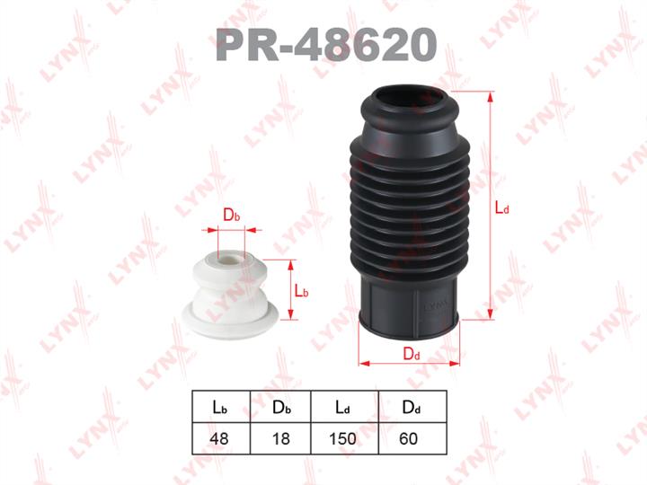 LYNXauto PR-48620 Bellow and bump for 1 shock absorber PR48620: Buy near me in Poland at 2407.PL - Good price!