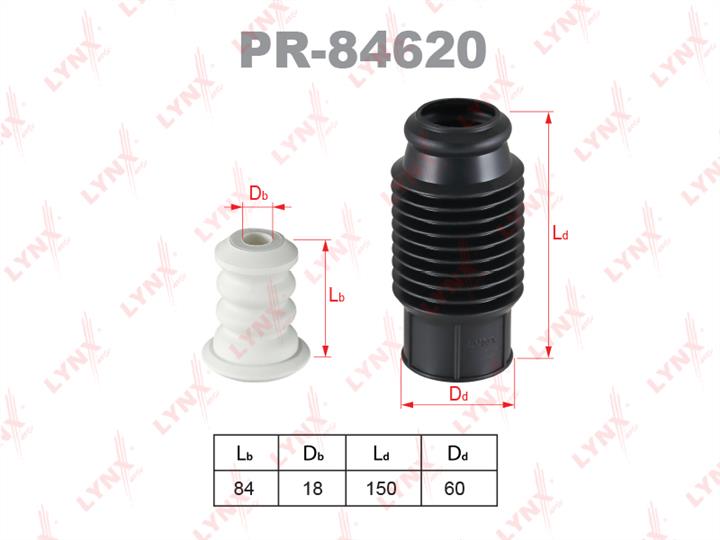LYNXauto PR-84620 Bellow and bump for 1 shock absorber PR84620: Buy near me in Poland at 2407.PL - Good price!