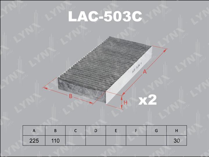 LYNXauto LAC-503C Фільтр салону з активованим вугіллям LAC503C: Приваблива ціна - Купити у Польщі на 2407.PL!