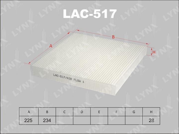 LYNXauto LAC-517 Filter, Innenraumluft LAC517: Kaufen Sie zu einem guten Preis in Polen bei 2407.PL!