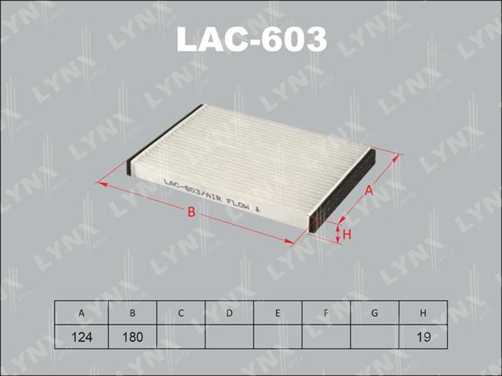 LYNXauto LAC-603 Фильтр салона LAC603: Купить в Польше - Отличная цена на 2407.PL!