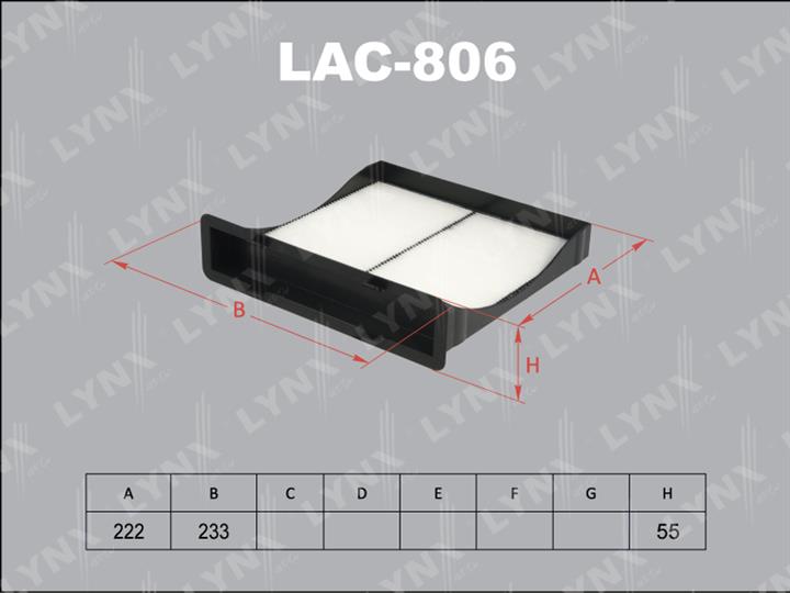 LYNXauto LAC-806 Filter, interior air LAC806: Buy near me in Poland at 2407.PL - Good price!