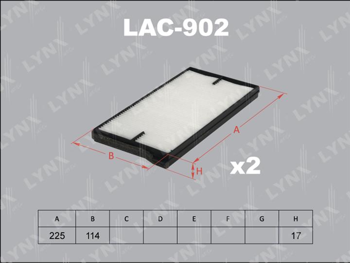 LYNXauto LAC-902 Filter, Innenraumluft LAC902: Kaufen Sie zu einem guten Preis in Polen bei 2407.PL!