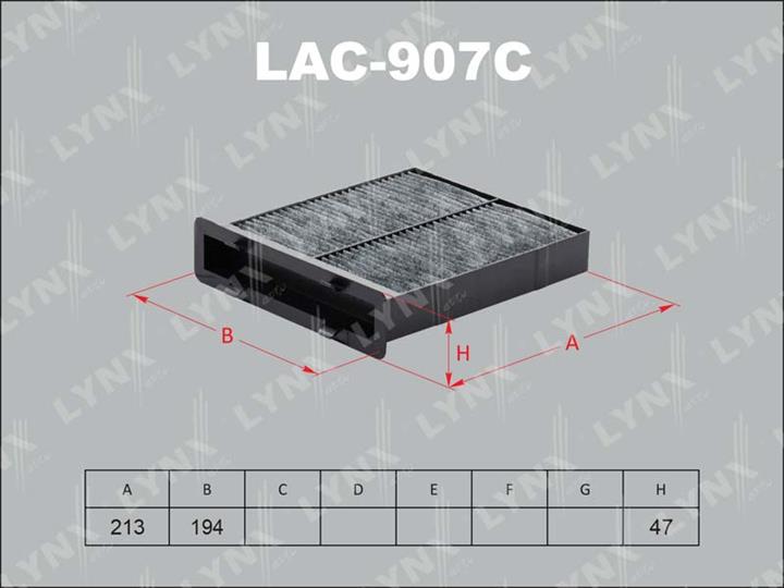 LYNXauto LAC-907C Aktivkohle-Kabinenfilter LAC907C: Kaufen Sie zu einem guten Preis in Polen bei 2407.PL!