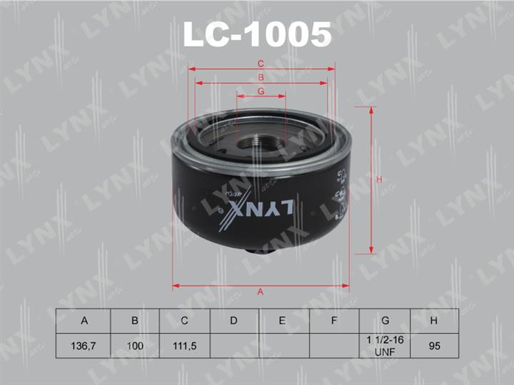LYNXauto LC-1005 Масляный фильтр LC1005: Отличная цена - Купить в Польше на 2407.PL!