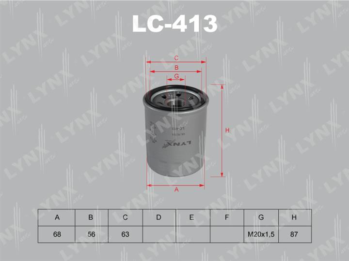 LYNXauto LC-413 Oil Filter LC413: Buy near me in Poland at 2407.PL - Good price!